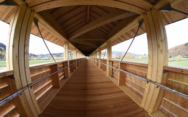 Kinzigtal - Füßgängerbrücke über die Kinzig